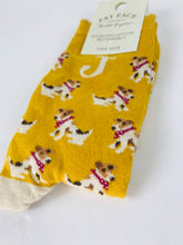 Load image into Gallery viewer, Fat Face Women&#39;s Dog Socks NWT | OS | Yellow
