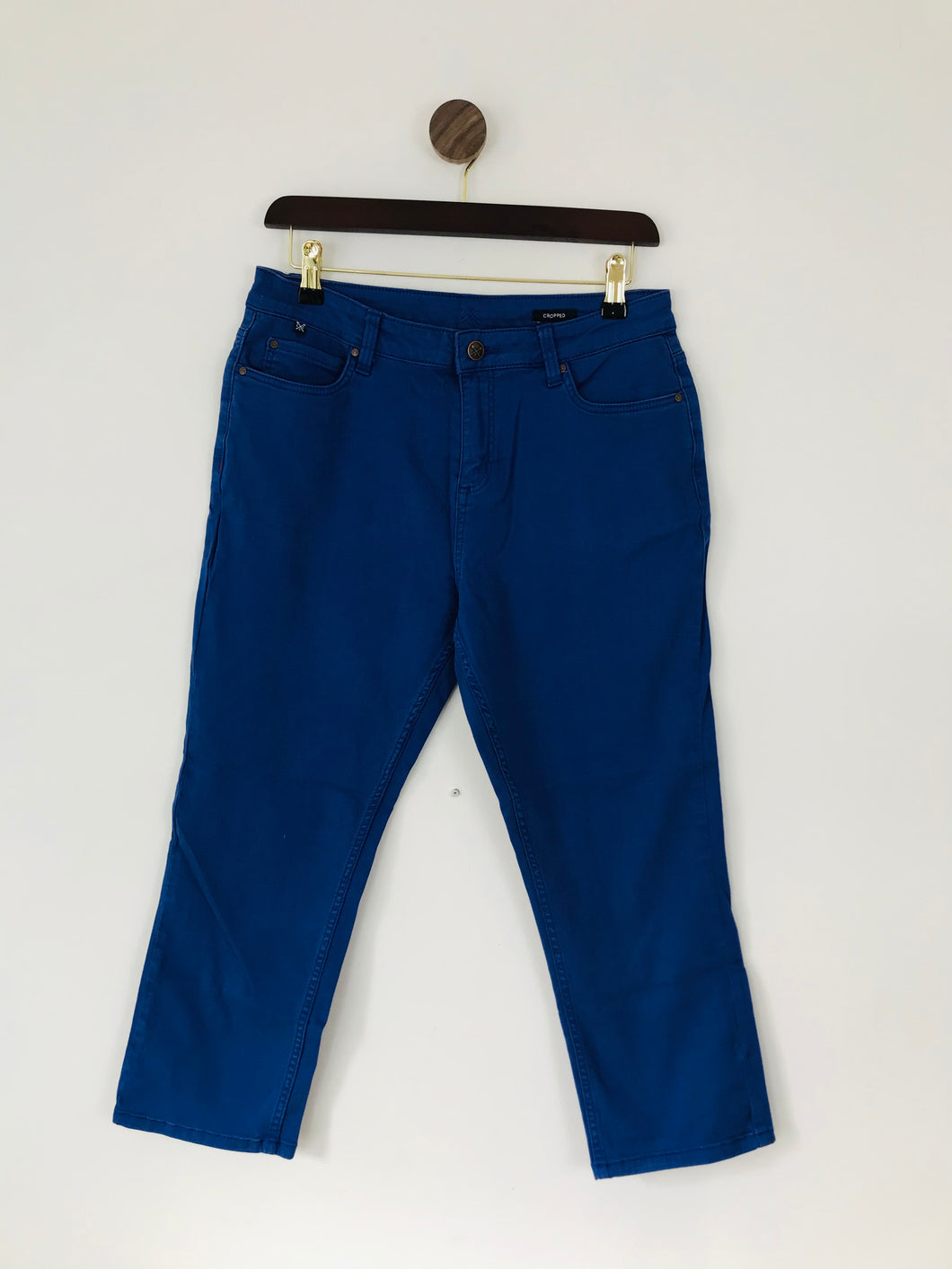 Crew Clothing Women’s Cropped Straight Leg Jeans | UK10 | Blue