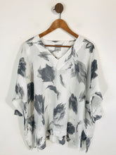 Load image into Gallery viewer, Wall London Women&#39;s Floral V-Neck Blouse | M UK10-12 | White
