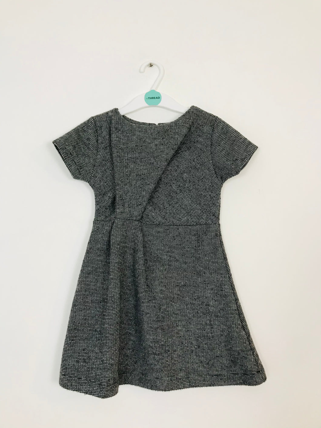 Zara Kids Knit A-Line Dress | Age 6 | Grey