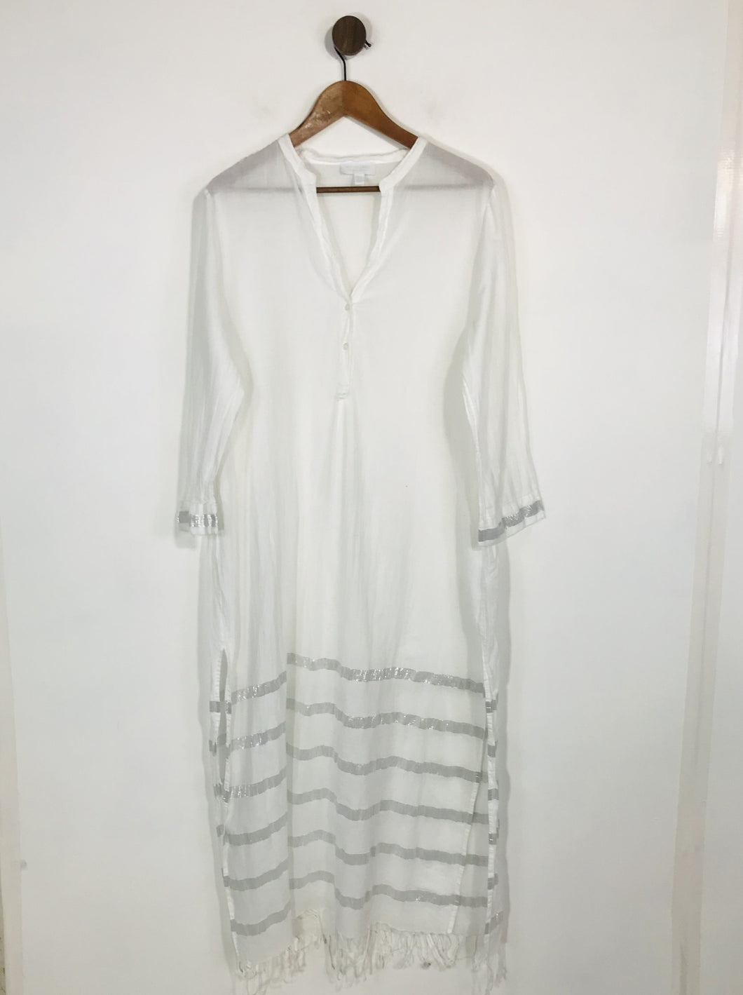 The White Company Women's Lightweight Loose Fit Shift Dress | UK14 | White