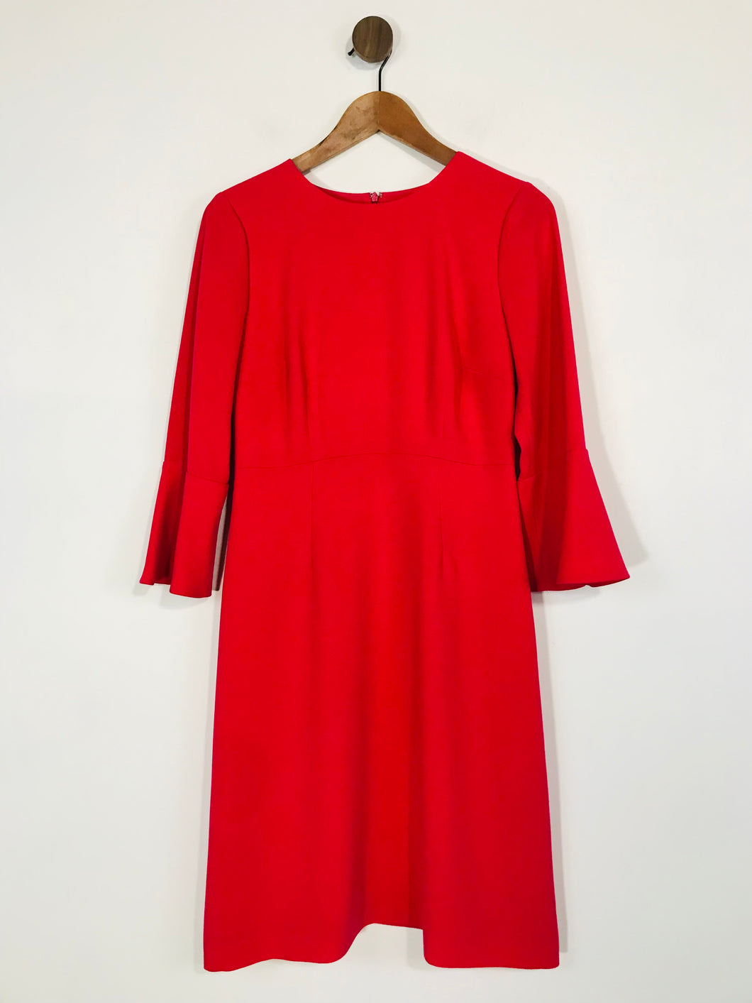 Hobbs Women's Bell Sleeve Sheath Dress | UK10 | Pink