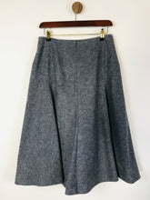 Load image into Gallery viewer, Hobbs Women&#39;s Wool High Waist A-Line Skirt | UK10 | Grey
