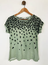 Load image into Gallery viewer, Oasis Women&#39;s Leopard Print T-Shirt  | M UK10-12 | Green
