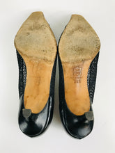Load image into Gallery viewer, Jimmy Choo Women&#39;s Leather Vintage Heels | 36.5 UK3.5 | Black
