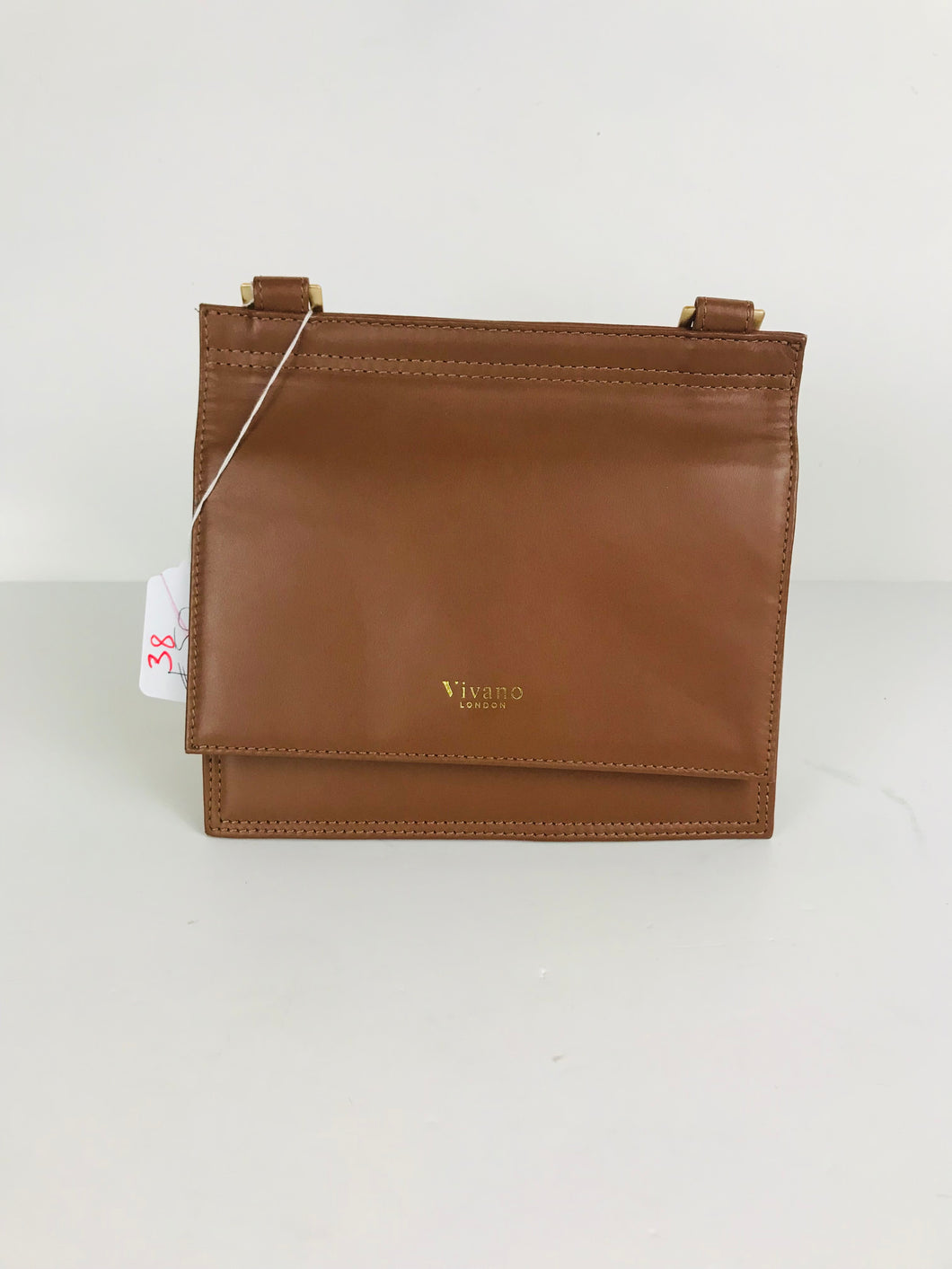 Vivano London Women's Leather Audley Grab Bag Crossbody Bag | S UK8 | Brown