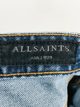 Load image into Gallery viewer, Allsaints Women&#39;s Straight Jeans | W29 UK10-12 | Blue
