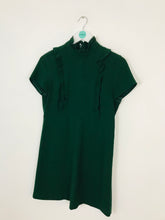 Load image into Gallery viewer, Zara Women’s Short Sleeve Aline Mini Dress | S UK8 | Green
