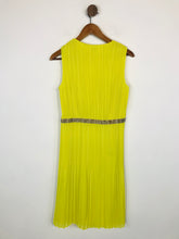 Load image into Gallery viewer, Hoss Women&#39;s Pleated A-Line Dress | EU40 UK12 | Yellow
