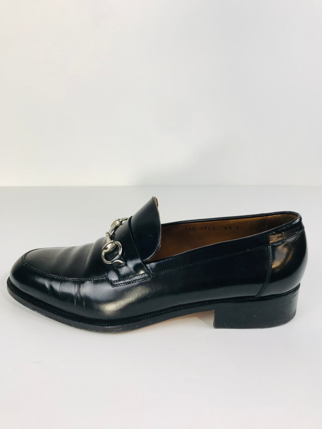 Gucci Men's Vintage Loafer Flats Shoes | EU43 UK9 | Black