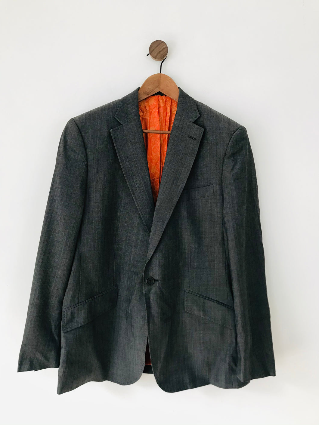 Ted Baker Men’s Wool Blazer Suit Jacket | 42 L | Grey
