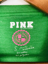 Load image into Gallery viewer, Victoria’s Secret PINK Women’s Graphic T-Shirt | S | Green
