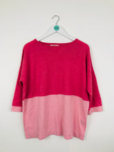 Load image into Gallery viewer, WoolOvers Womens Tunic Wool Jumper | M | Pink
