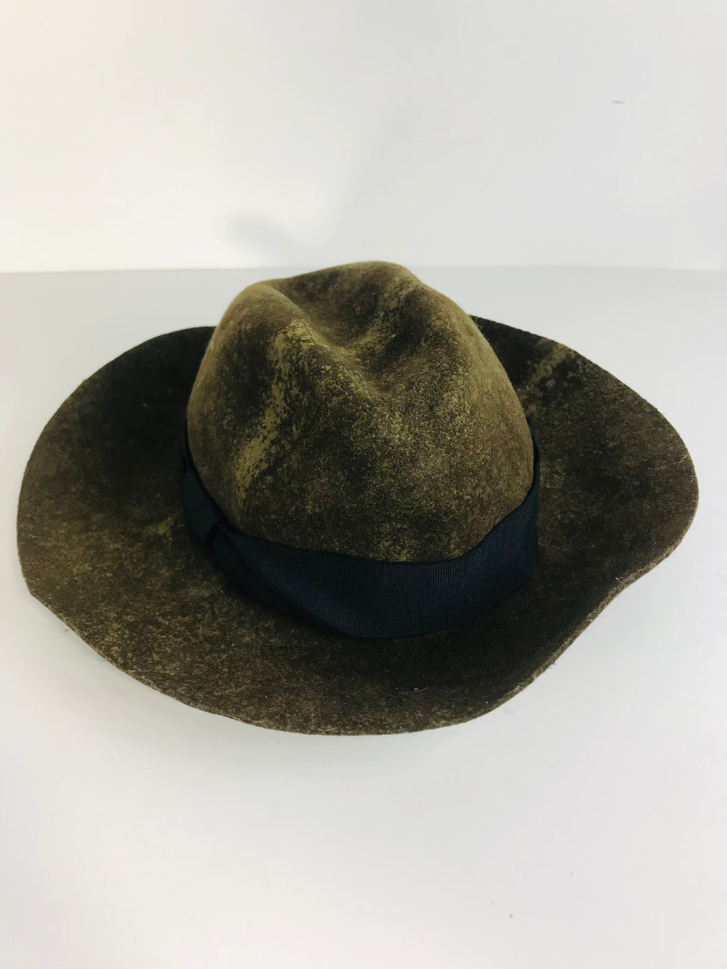 Zara Women's Wool Cowboy Hat | M UK10-12 | Green