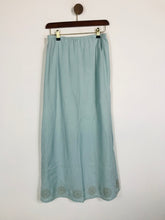 Load image into Gallery viewer, Boden Women&#39;s Linen Embroidered Maxi Skirt | UK12 | Blue
