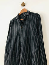 Load image into Gallery viewer, Mulberry Men&#39;s Striped Button-Up Shirt | 16 41 | Black
