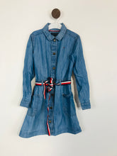 Load image into Gallery viewer, Tommy Hilfiger Kid&#39;s Cotton Shirt Dress | 6 years | Blue
