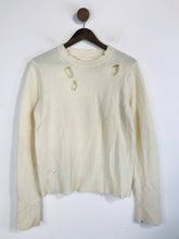 Load image into Gallery viewer, Zadig &amp; Voltaire Women&#39;s Wool Distressed Jumper | XS UK6-8 | Beige

