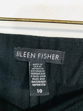 Load image into Gallery viewer, Eileen Fisher Women&#39;s Stretchy Casual Trousers | US10 UK14 | Black
