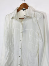 Load image into Gallery viewer, Full Circle Women&#39;s Long Sleeve Button-Up Shirt NWT | UK12 | White
