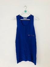 Load image into Gallery viewer, Maurie &amp; Eve Women’s Silk Oversized Longline Tank Top | UK8 | Blue
