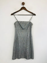 Load image into Gallery viewer, Pins and Needles Urban Outfitters Women&#39;s Metallic Mini Dress | S UK8 | Grey
