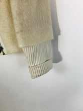 Load image into Gallery viewer, Sisley Women&#39;s Wool Bomber Jacket | UK8 | Beige
