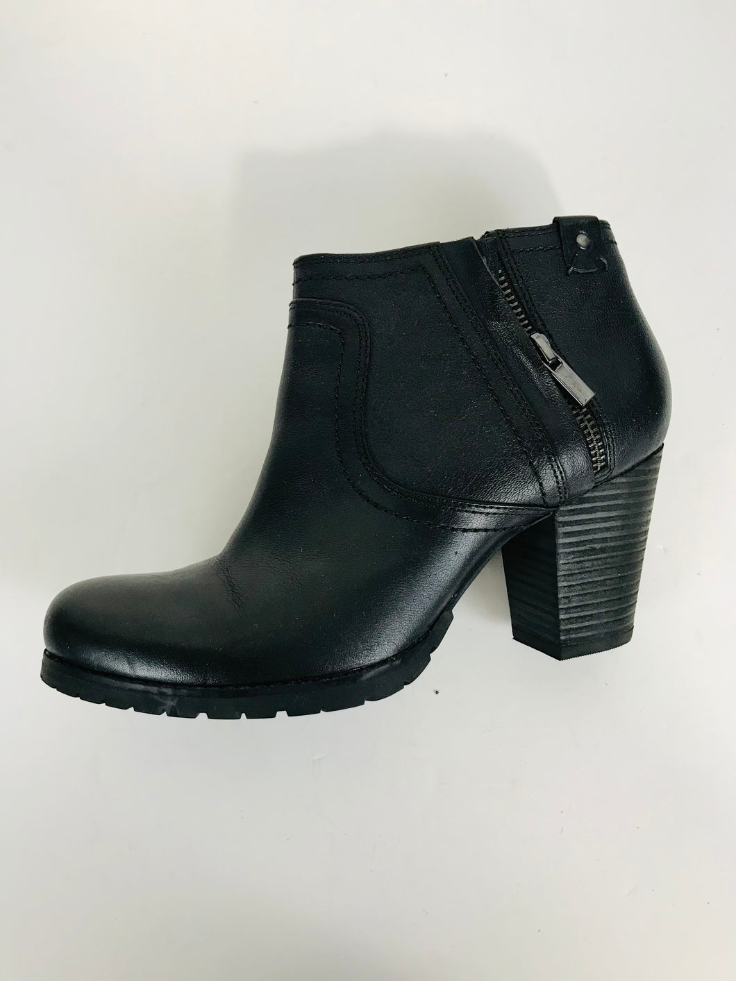 Clarks Women's Leather Ankle Boots | UK5 | Black