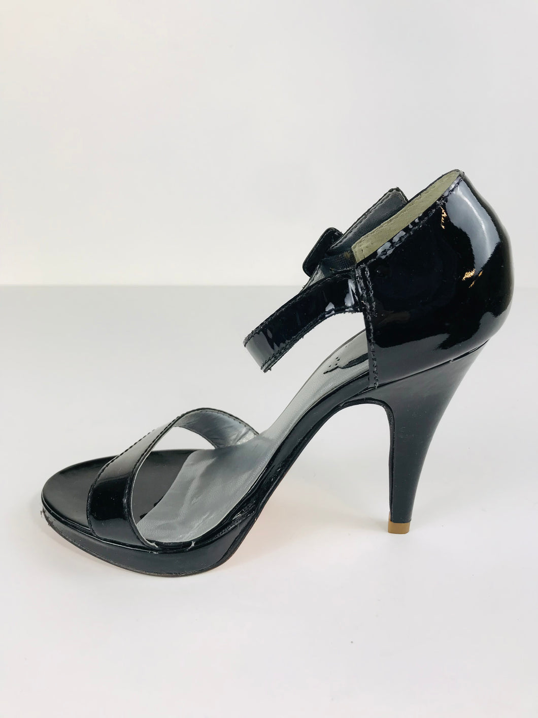Kurt Geiger Women's Leather Patent Heels | EU37 UK4 | Black