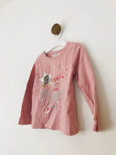 Load image into Gallery viewer, Fat Face Kid&#39;s Long Sleeve Graphic T-Shirt | 2/3Y | Pink
