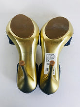 Load image into Gallery viewer, Faith Women&#39;s Heeled Peep Toe Heels | UK6 | Blue
