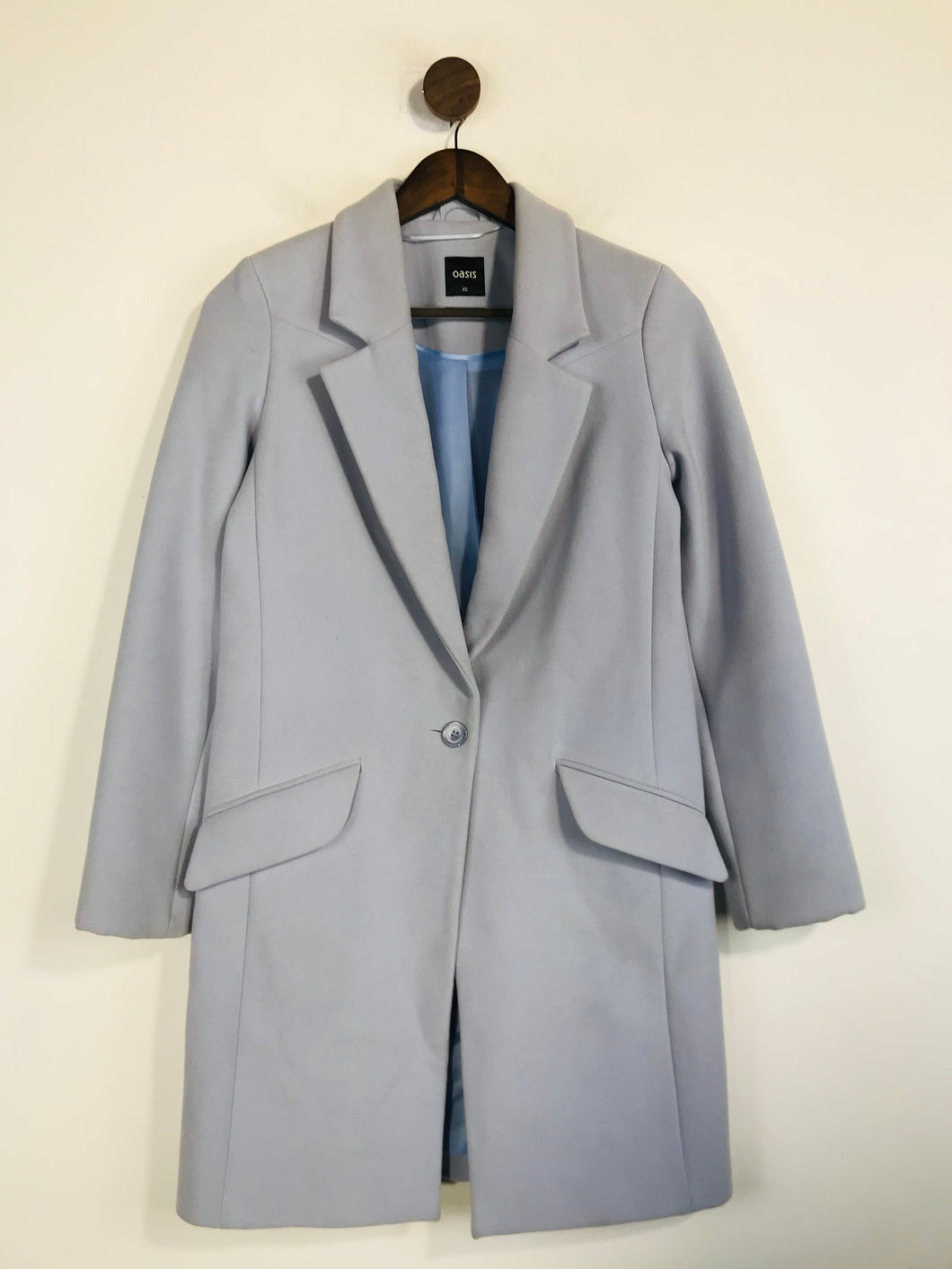 Oasis Women's Overcoat Coat | XS UK6-8 | Purple
