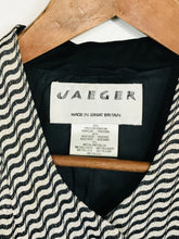 Load image into Gallery viewer, Jaeger Women&#39;s Striped Blazer Jacket | UK10 | Black
