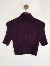 Load image into Gallery viewer, Free People Intimately Women&#39;s Ribbed Roll Neck Jumper | M UK10-12 | Purple
