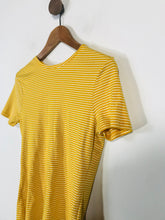 Load image into Gallery viewer, John Lewis Women&#39;s Cotton Striped T-Shirt | UK12 | Yellow
