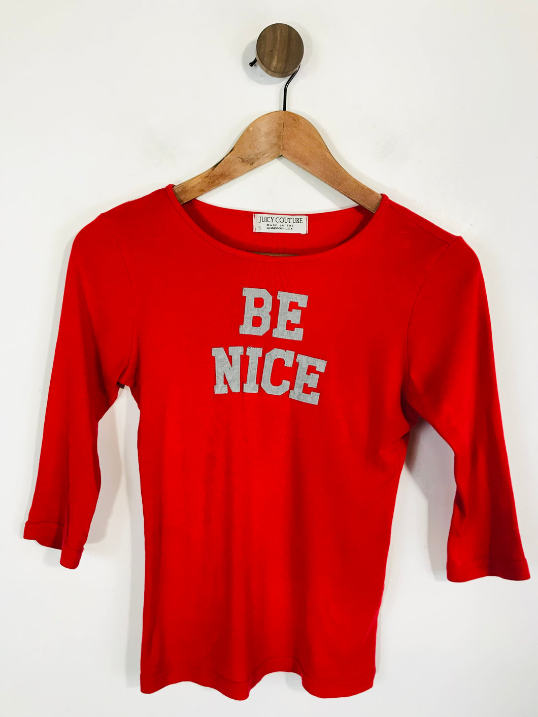 Juicy Couture Women's T-Shirt | S UK8 | Red