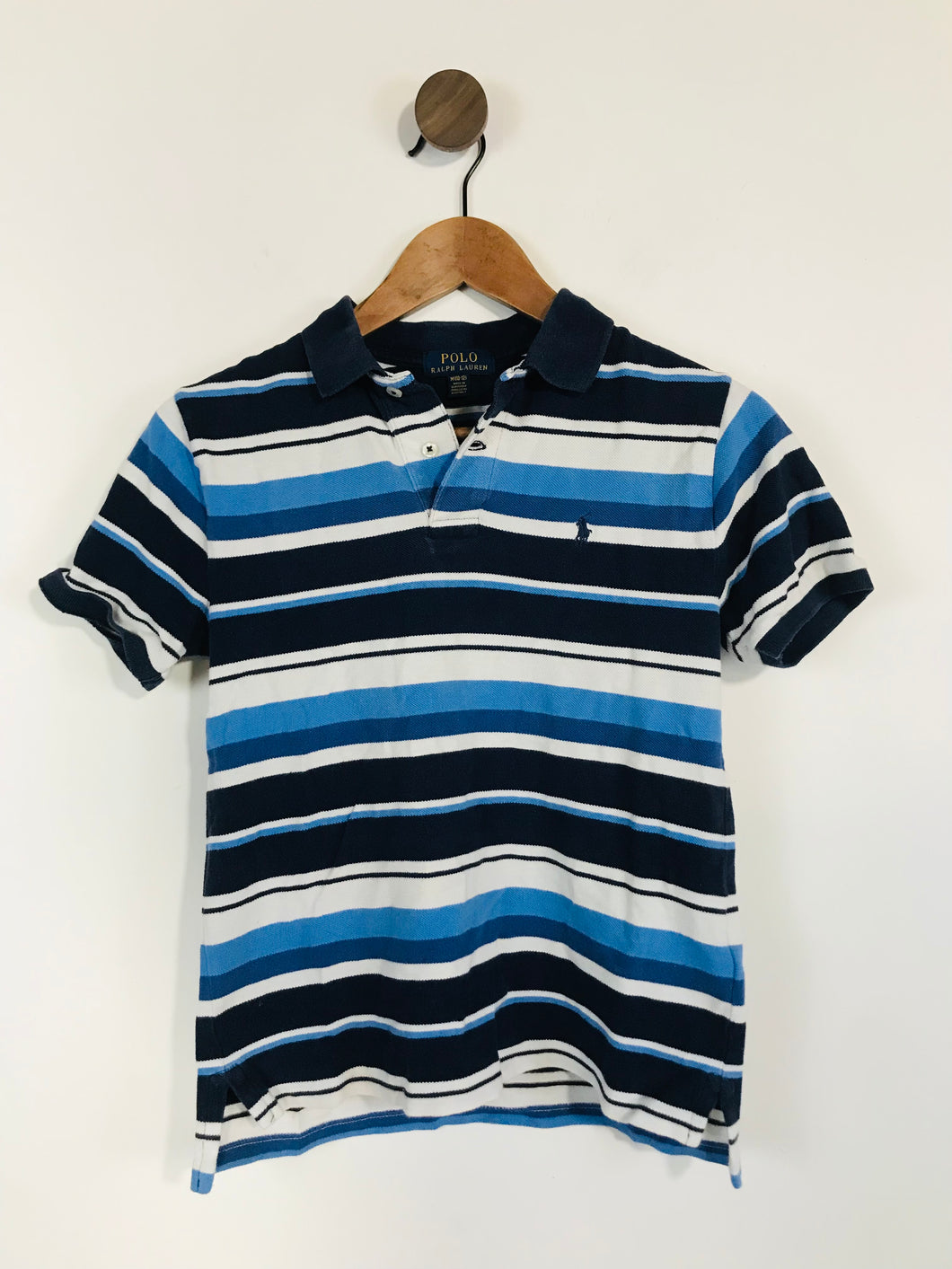 Polo Ralph Lauren Kid's Striped Smart Polo Shirt | 10-12 Years | Blue