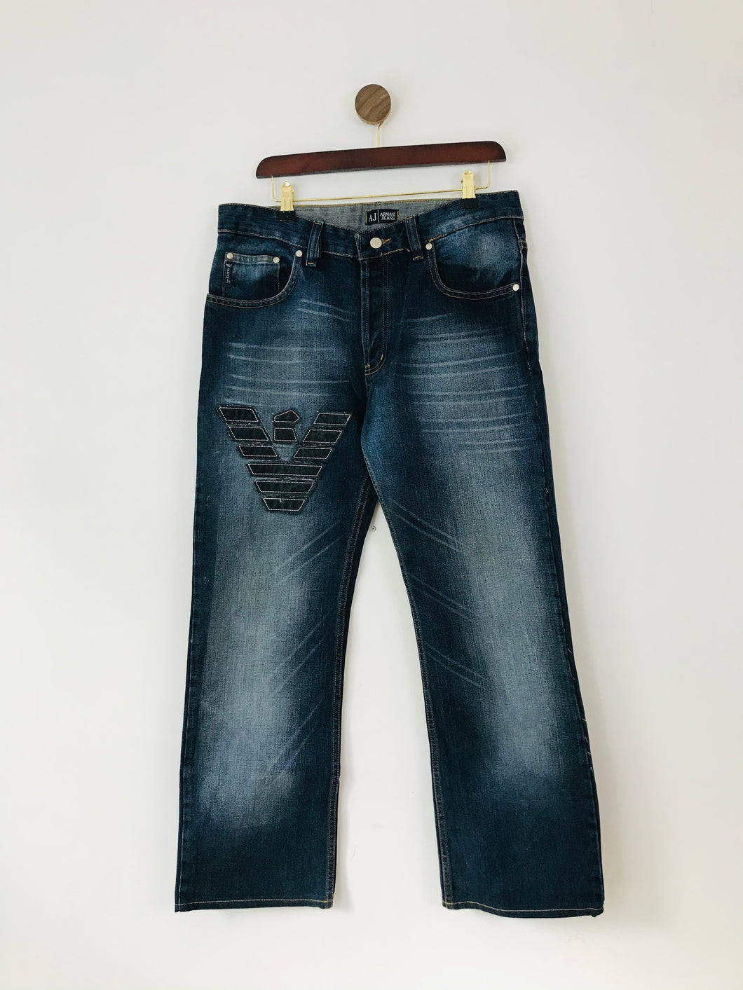 Armani Jeans Men’s Straight Leg Jeans | 33 | Blue