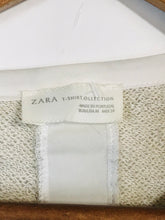 Load image into Gallery viewer, Zara Women&#39;s Pockets Embellished T-Shirt | M UK10-12 | Grey

