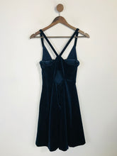Load image into Gallery viewer, Whistles Women&#39;s Velvet Smart A-Line Dress | UK10 | Blue
