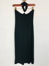 Load image into Gallery viewer, Wallis Women&#39;s Halter Neck Sheath Dress | UK10 | Black
