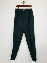 Load image into Gallery viewer, Jaeger Women&#39;s Wool High Waist Smart Trousers | UK14 | Green
