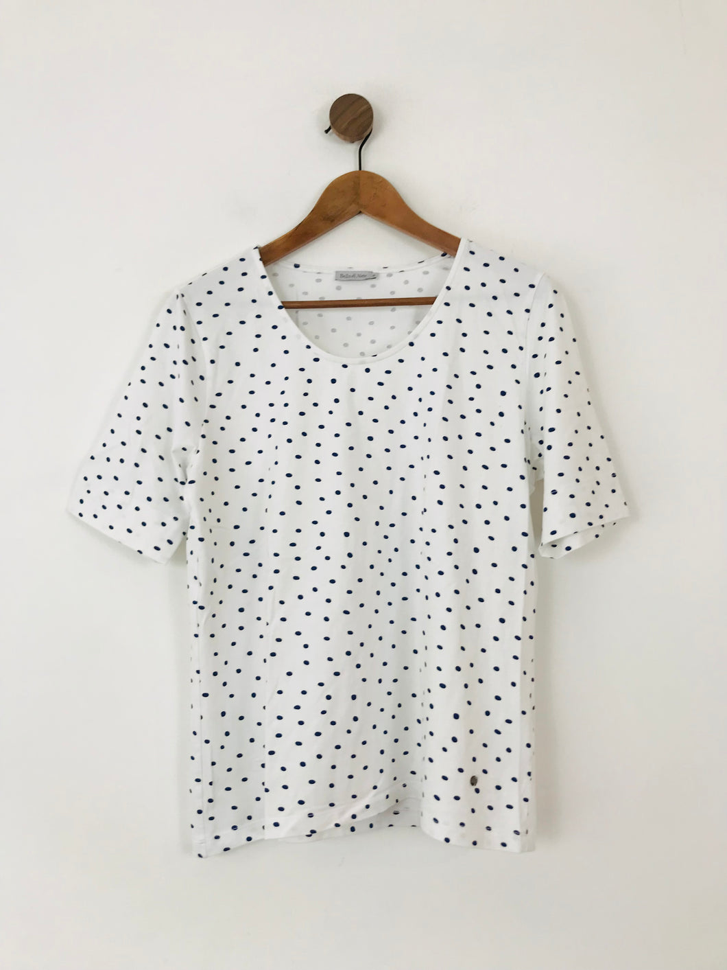 Bella di Notte Women's Polka Dot T-Shirt | UK16 | White