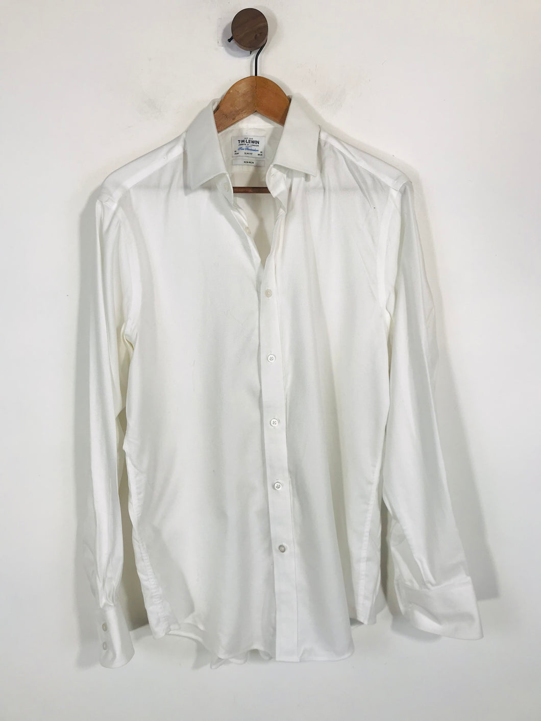 T.M Lewin Men's Smart Button-Up Shirt | 16 | White