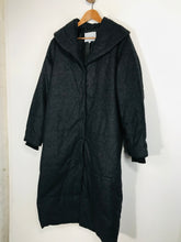 Load image into Gallery viewer, Jigsaw Women&#39;s Wool Long Puffer Overcoat Coat | UK14 | Grey
