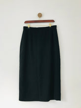 Load image into Gallery viewer, Jaeger Women’s Wool Midi Pencil Skirt | UK16 | Black
