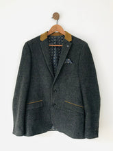 Load image into Gallery viewer, B &amp; G Men’s Slim Fit Tweed Blazer Jacket | 40R | Grey
