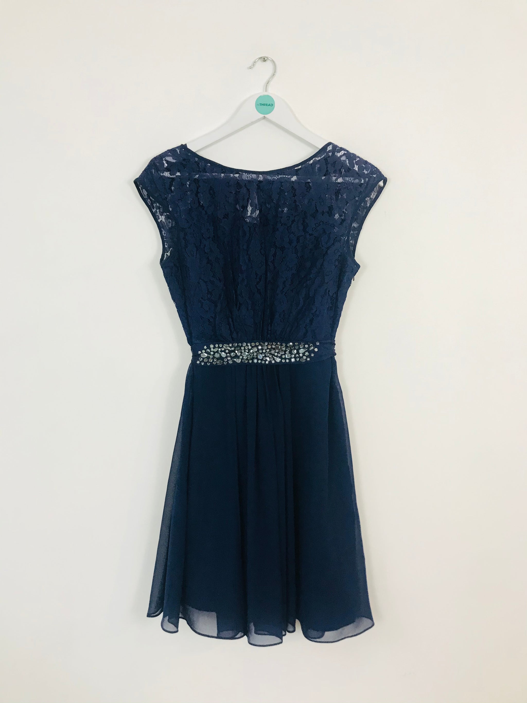 chinese dress ladies Coast Women's Empire Line Lace A-line Dress | UK 12