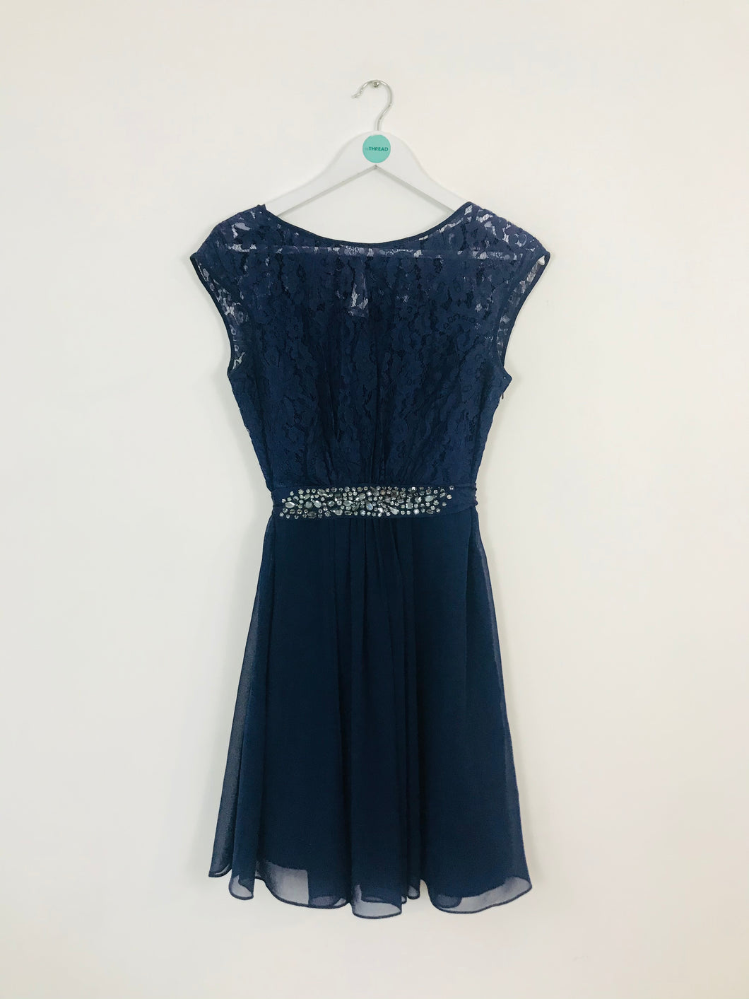 Coast Women’s Empire Line Lace A-line Dress | UK 12 | Blue