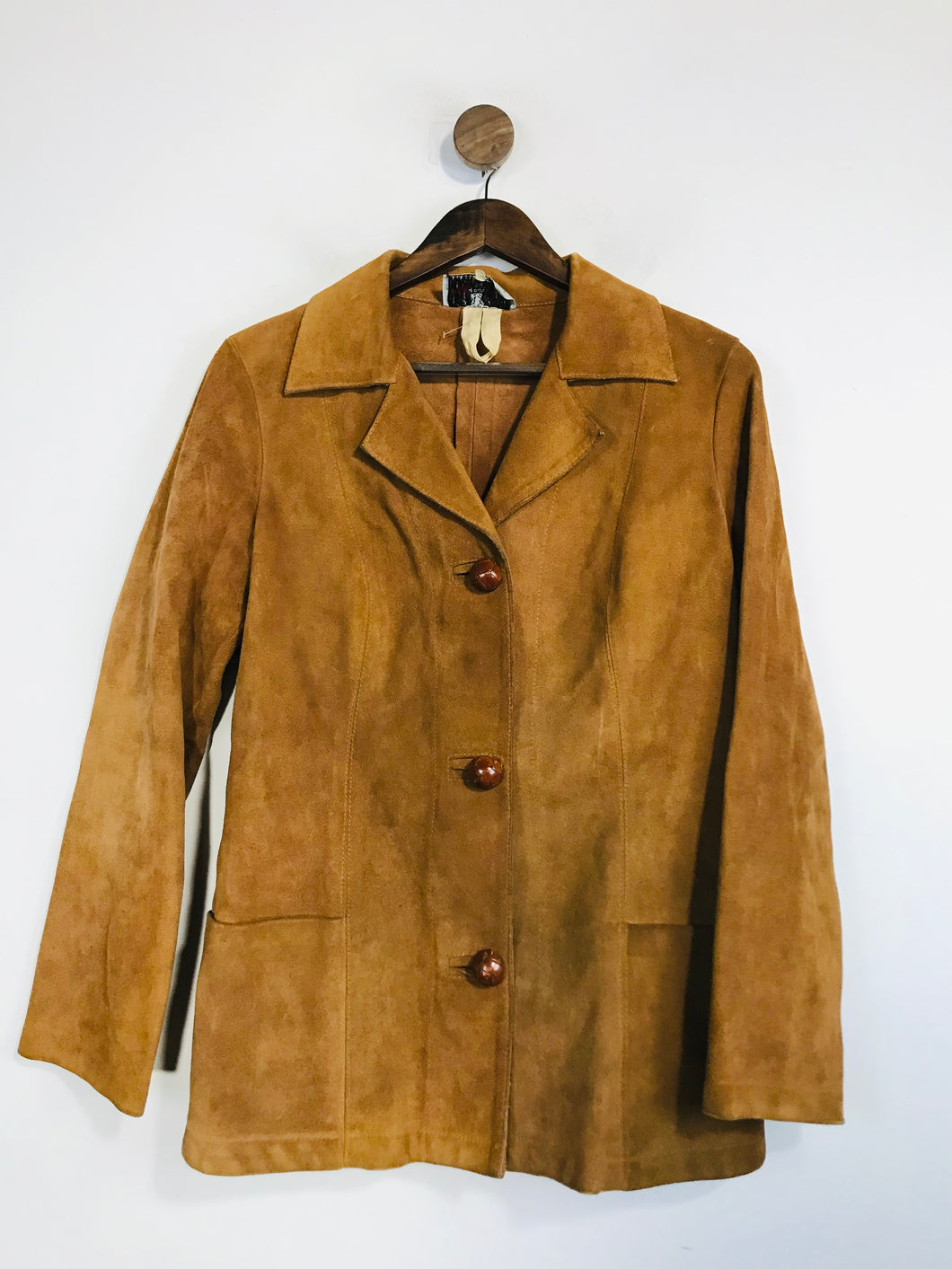 R.M Williams Women's Leather Suede Overcoat Coat | EU36 | Brown